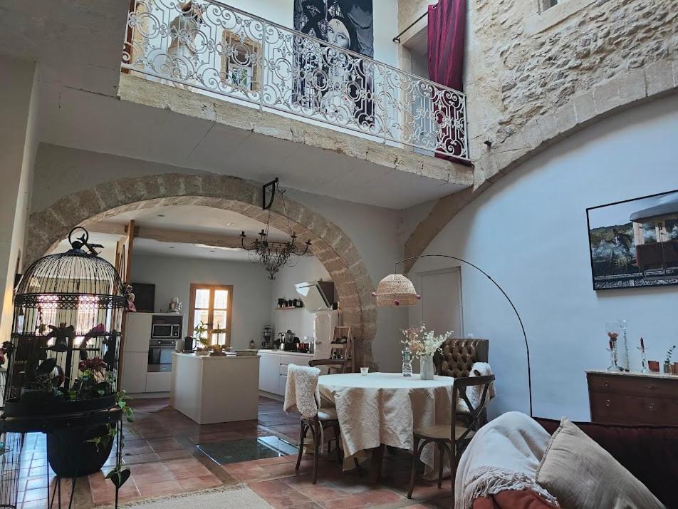 فندق La Belle Epoque Pres De Nimes Et Uzes Saint-Bauzely المظهر الخارجي الصورة